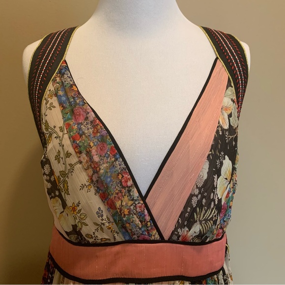 ZARA STUDIO SHIMMERY PATCHWORK DRESS - Picture 7 of 16